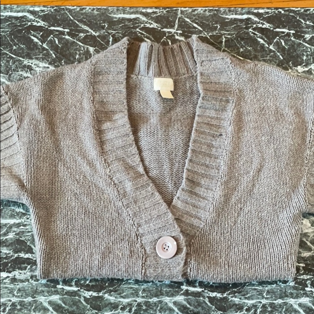 Women’s Short Sleeve Button Sweater